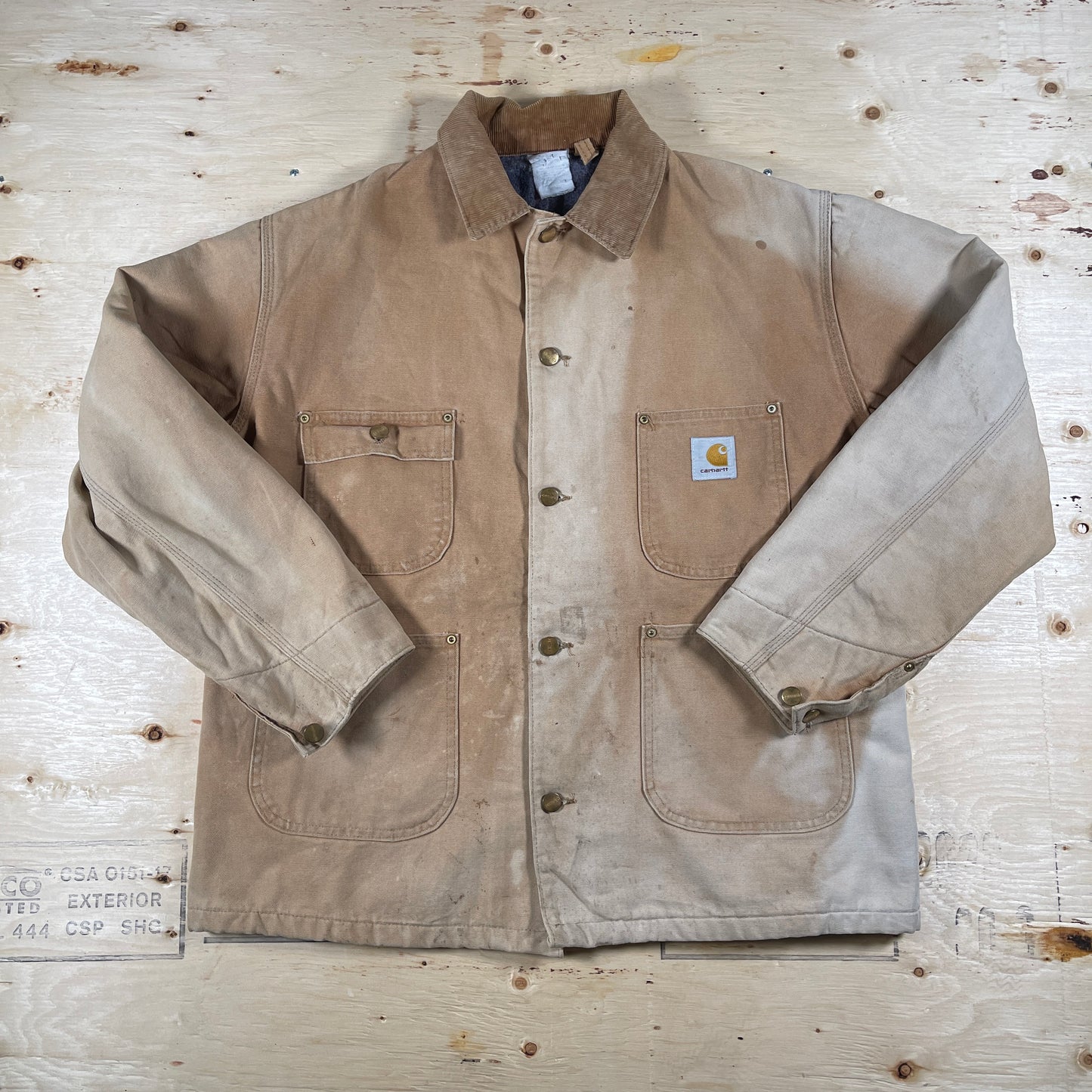 Light brown Carhartt Chore Jacket - Fits Large to X-Large