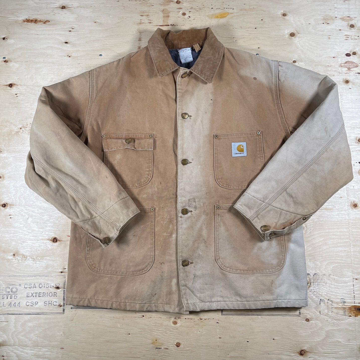 Light brown Carhartt Chore Jacket - Fits Large to X-Large