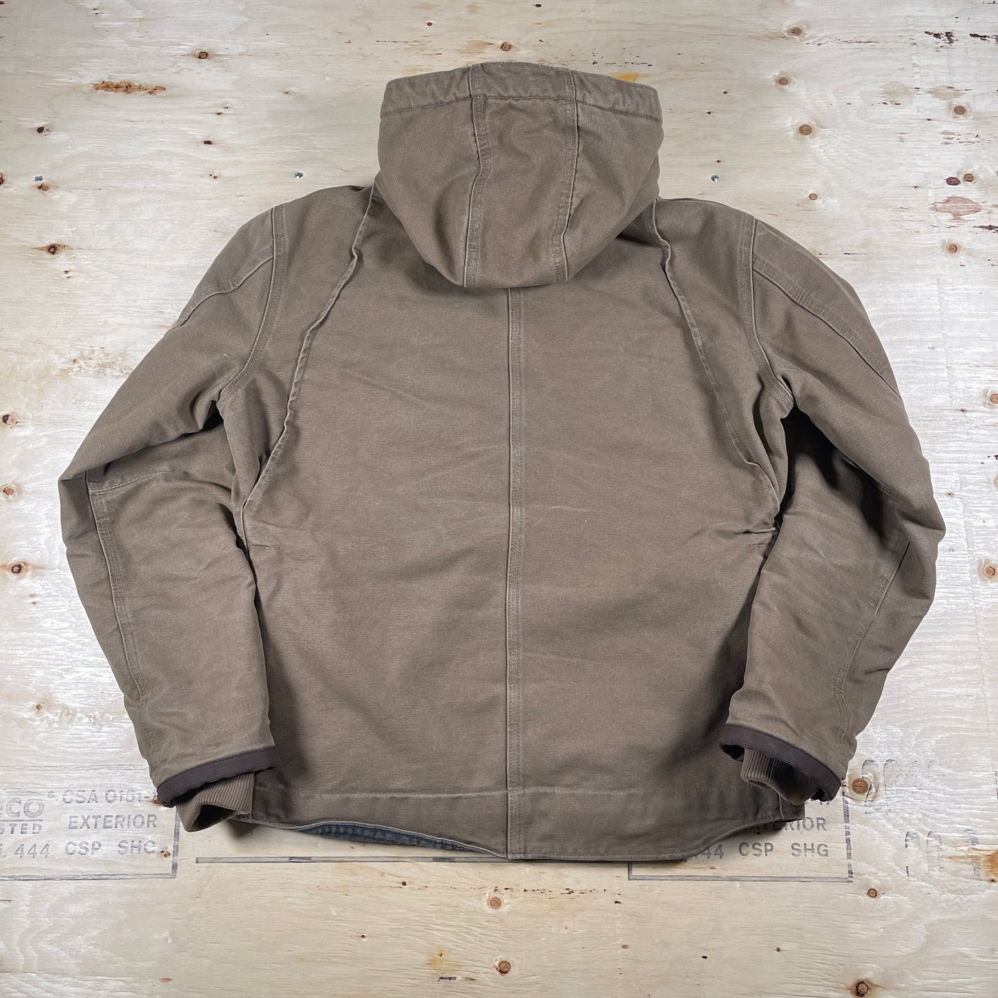 Brown Carhartt Hooded Jacket - Small