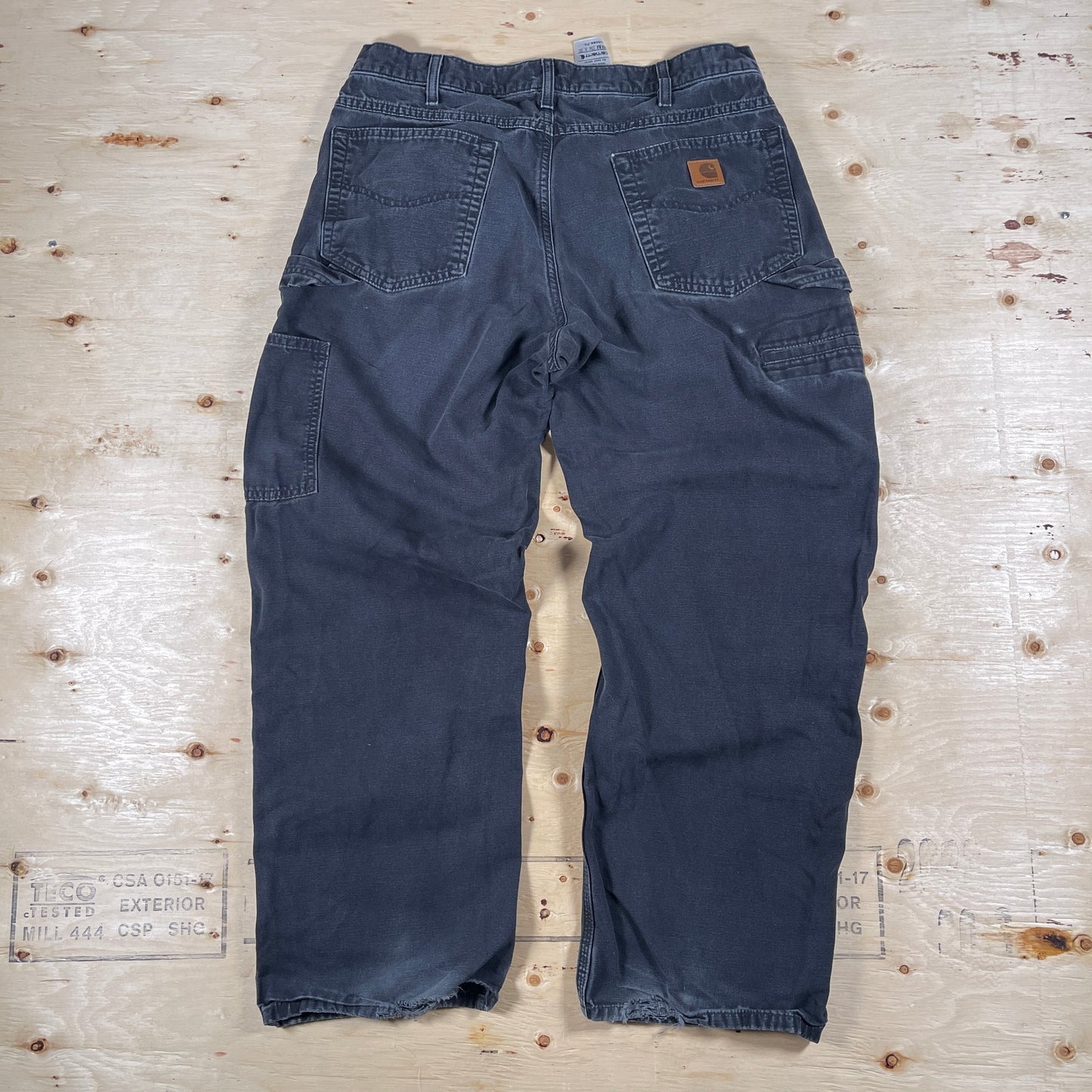 Faded Black Carhartt Loose Fit Pants - 36 x 30