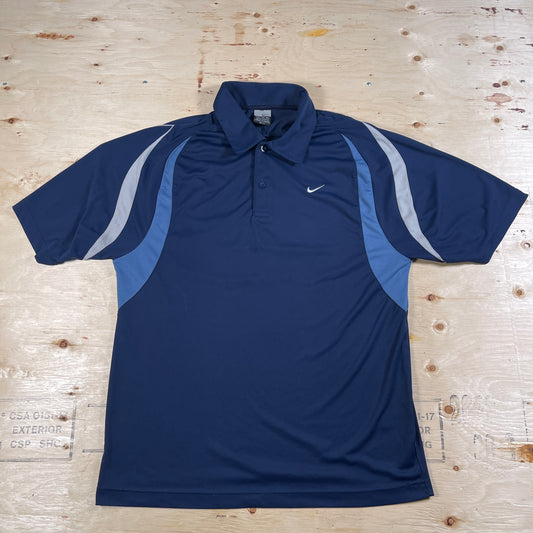 Vintage Blue Nike Polo - XX-Large (Fits like Medium)