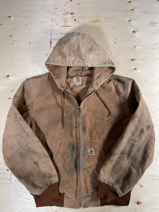 Distressed Brown Carhartt active Jacket - Medium